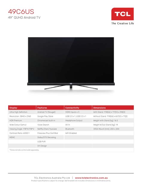 tcl electronics australia|tcl electronics australia pty ltd.
